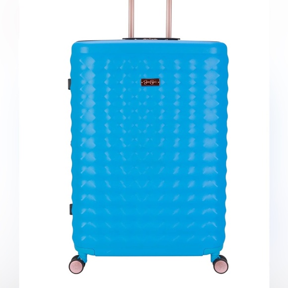 JESSICA SIMPSON HARDSIDE ROLLER LUGGAGE Vibrance suitcase  Carry on 20” - Picture 1 of 11